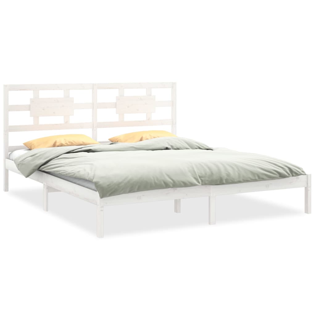 Sengeramme hvit heltre 180x200 cm Super King