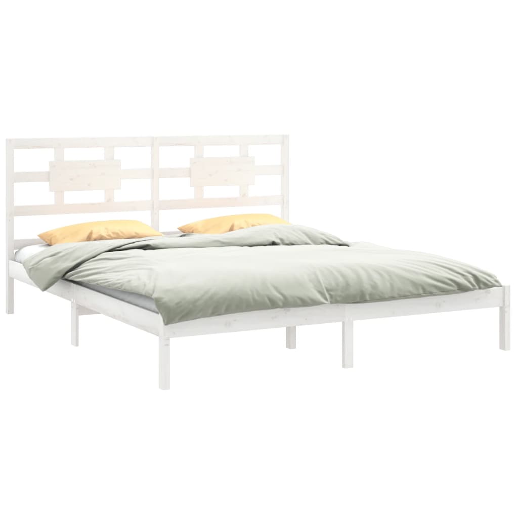 Sengeramme hvit heltre 180x200 cm Super King