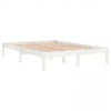Sengeramme hvit heltre 180x200 cm Super King