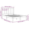 Sengeramme uten madrass 120x190 cm heltre furu