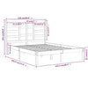Sengeramme heltre 120x190 cm Small Double