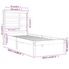 Sengeramme heltre furu 100x200 cm