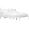 Sengeramme hvit heltre 180x200 cm Super King