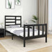 Sengeramme svart heltre 75x190 cm Small Single