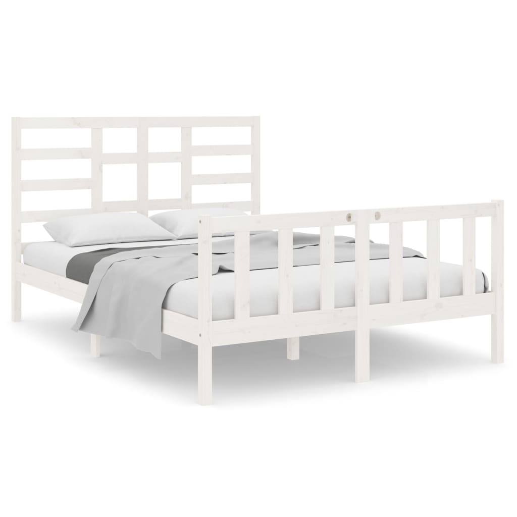 Sengeramme hvit heltre 120x190 cm Small Double