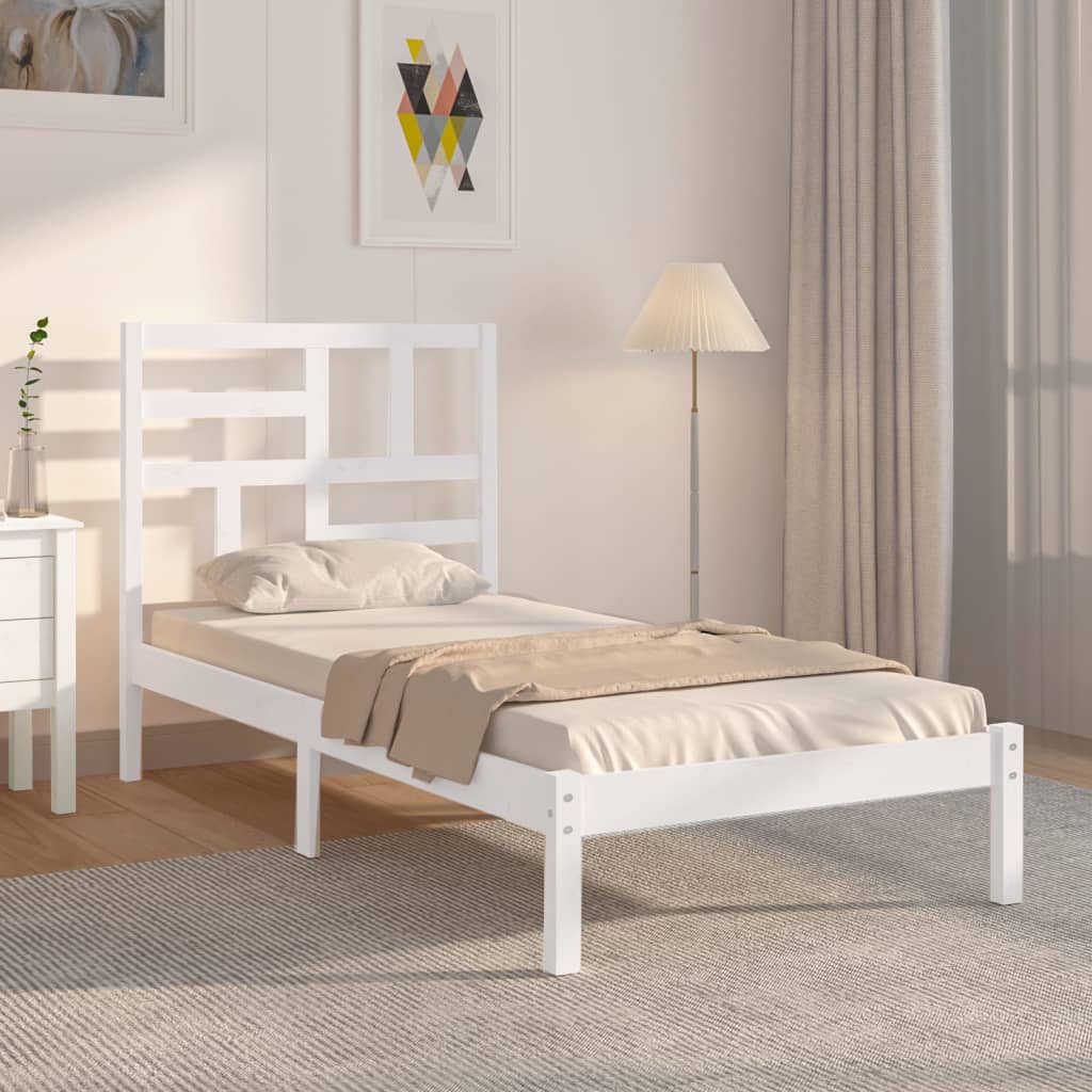 Sengeramme hvit heltre 75x190 cm Small Single