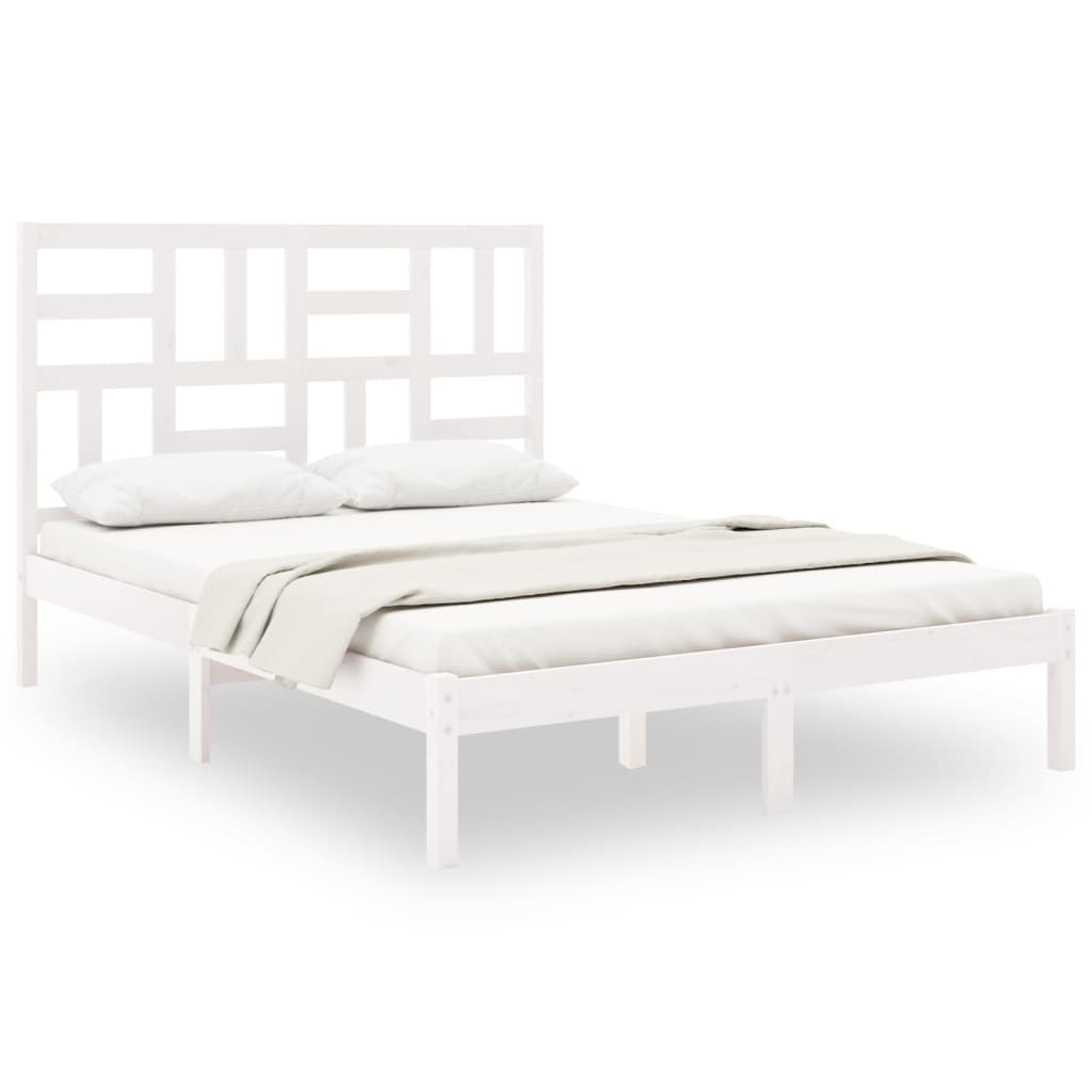 Sengeramme hvit heltre 140x190 cm