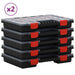 Sorteringsbokser 10 stk 34,5x25x5 cm polypropylen