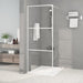 Dusjvegg hvit 80x195 cm klart ESG-glass