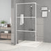 Dusjvegg hvit 100x195 cm klart ESG-glass