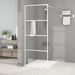 Dusjvegg hvit 80x195 cm klart ESG-glass
