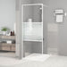 Dusjvegg hvit 80x195 cm klart ESG-glass