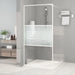 Dusjvegg hvit 100x195 cm klart ESG-glass