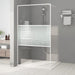 Dusjvegg hvit 115x195 cm klart ESG-glass