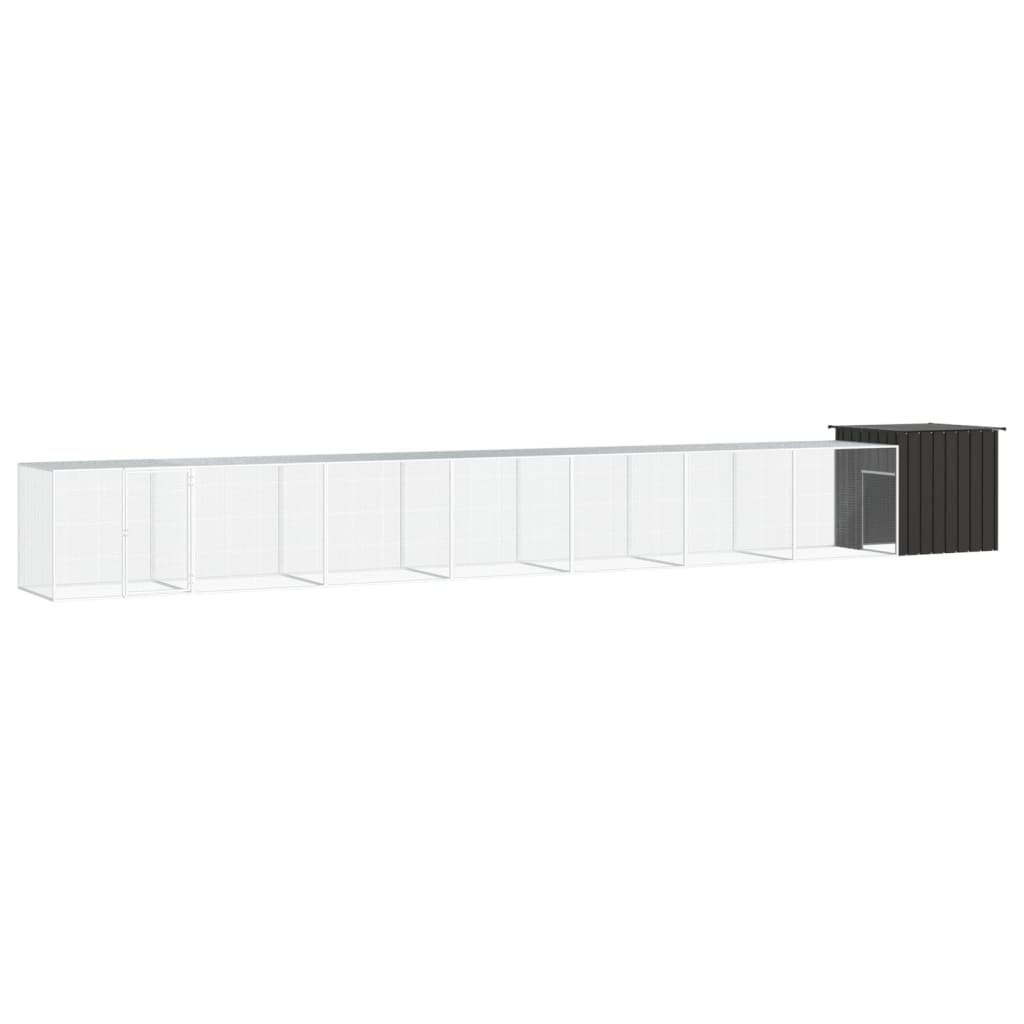 Kyllingbur antrasitt 800x91x100 cm galvanisert stål