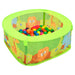 Ballbasseng med 300 baller for barn 75x75x32 cm