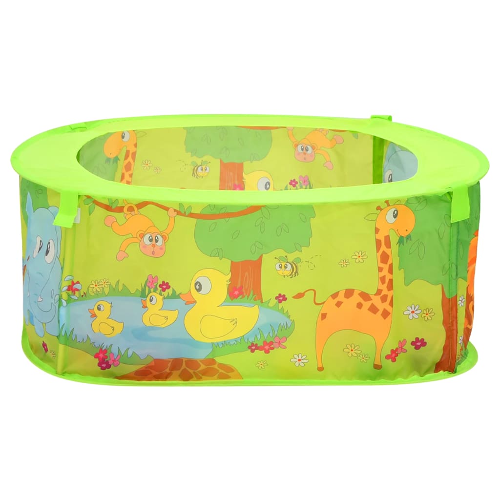 Ballbasseng med 300 baller for barn 75x75x32 cm