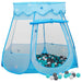 Leketelt med 250 baller blå 102x102x82 cm