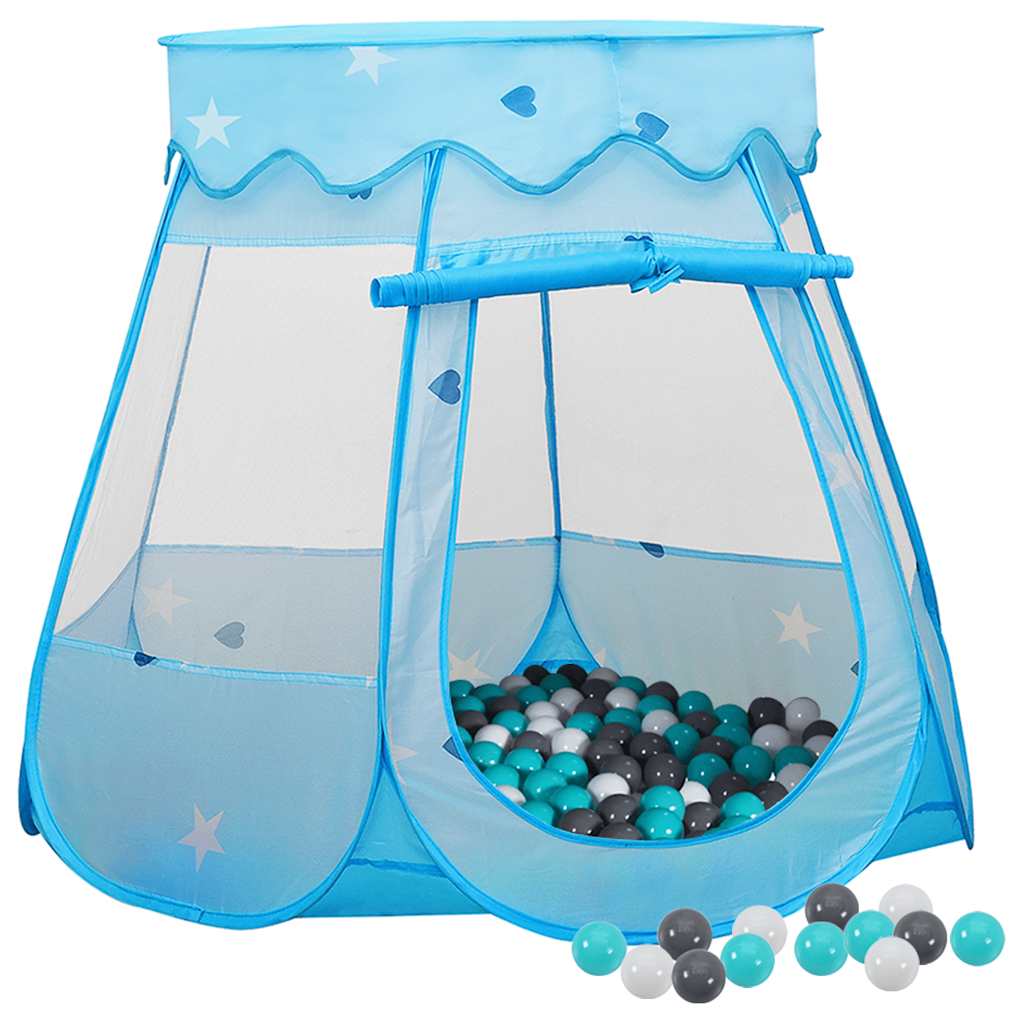 Leketelt med 250 baller blå 102x102x82 cm