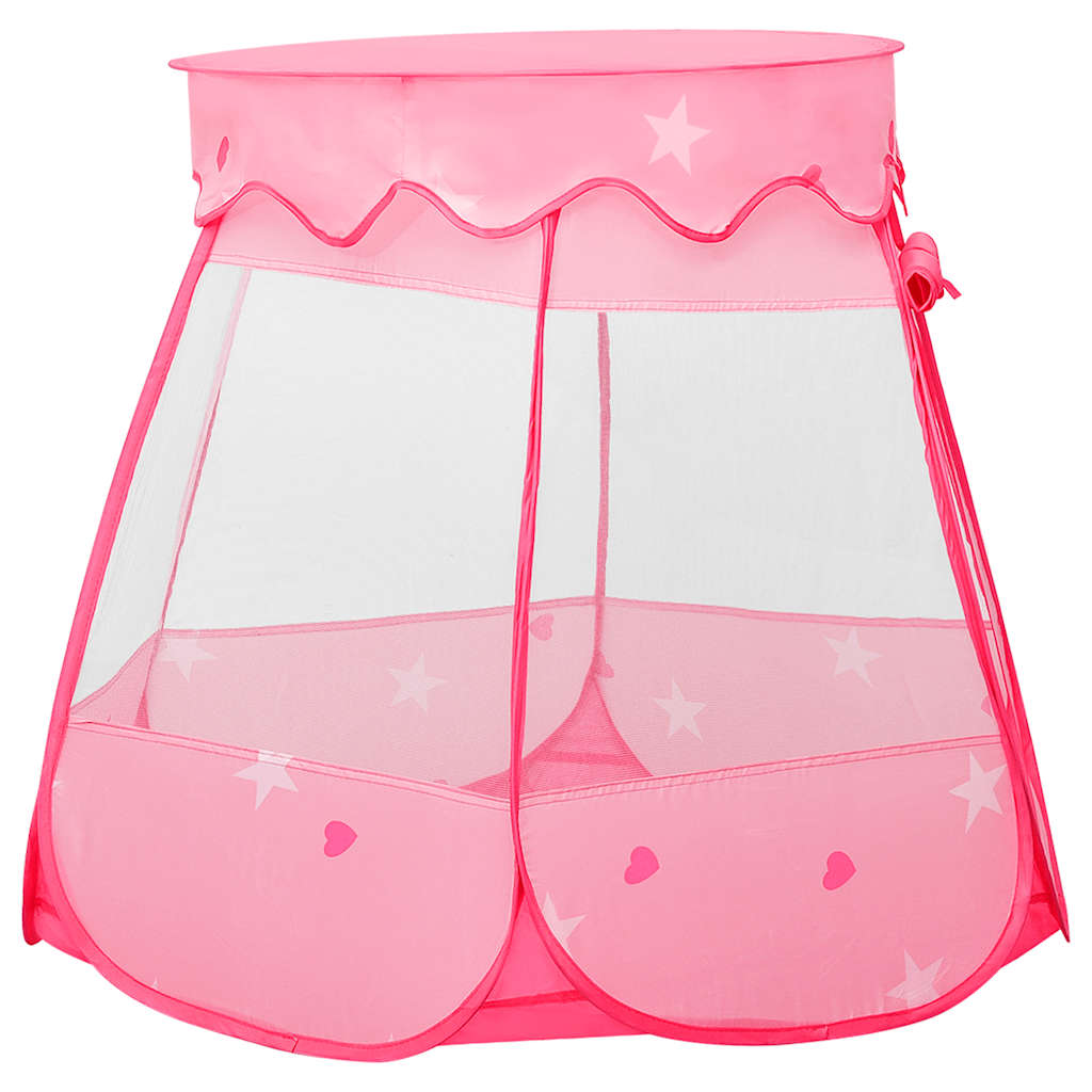 Leketelt med 250 baller rosa 102x102x82 cm