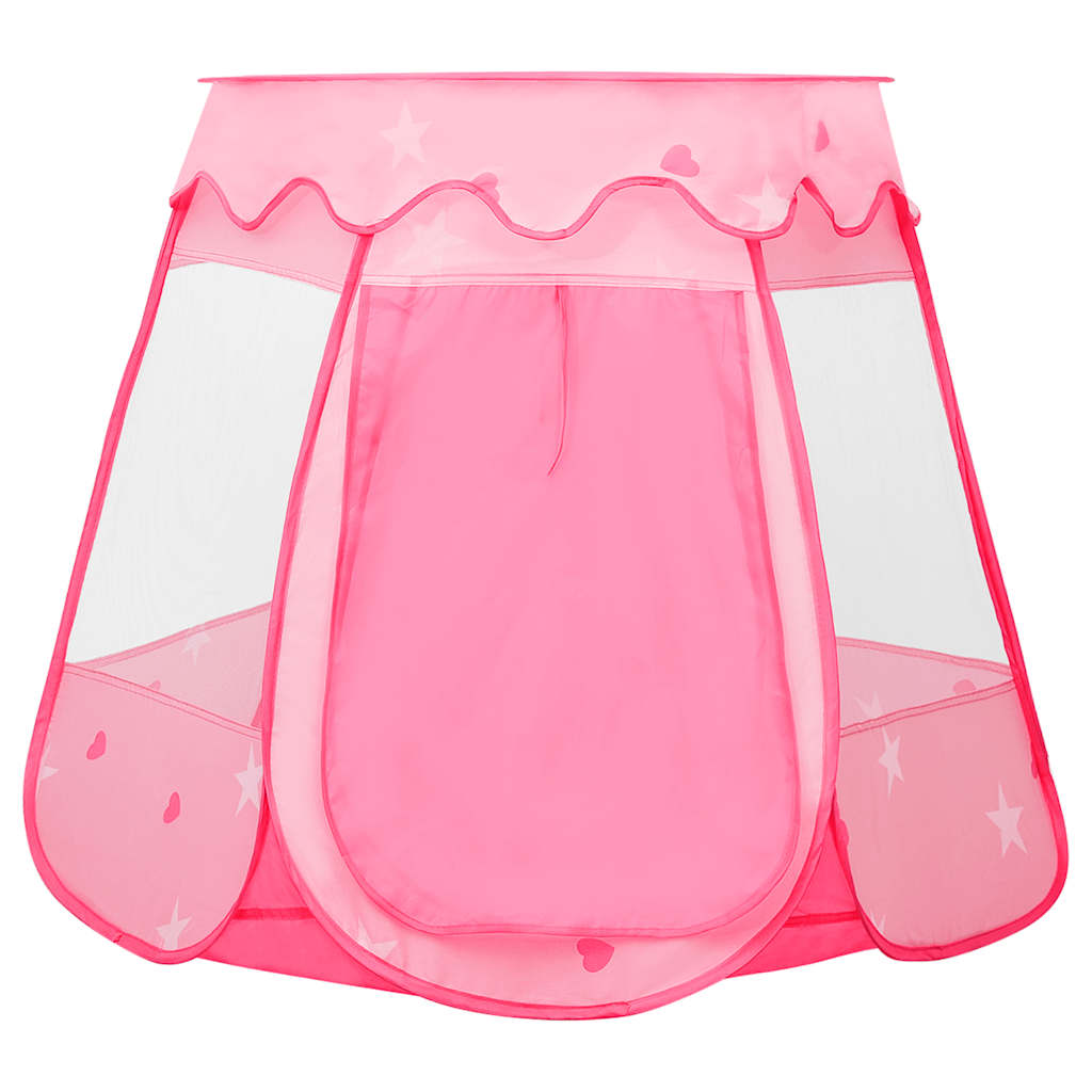Leketelt med 250 baller rosa 102x102x82 cm