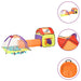 Leketelt for barn med 250 baller flerfarget 338x123x111 cm