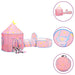 Leketelt med 250 baller rosa 301x120x128 cm