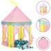 Leketelt med 250 baller rosa 100x100x127 cm
