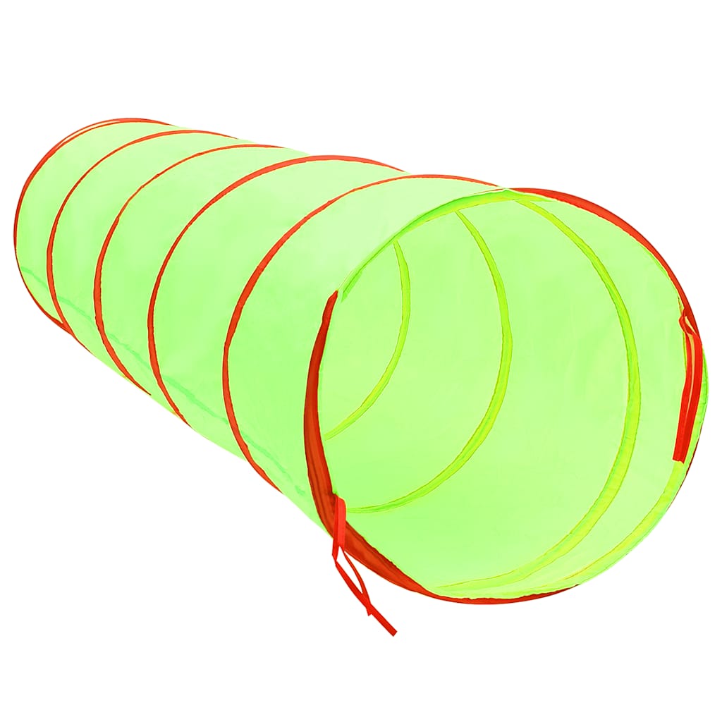 Leketunnel for barn med 250 baller grønn 175 cm polyester