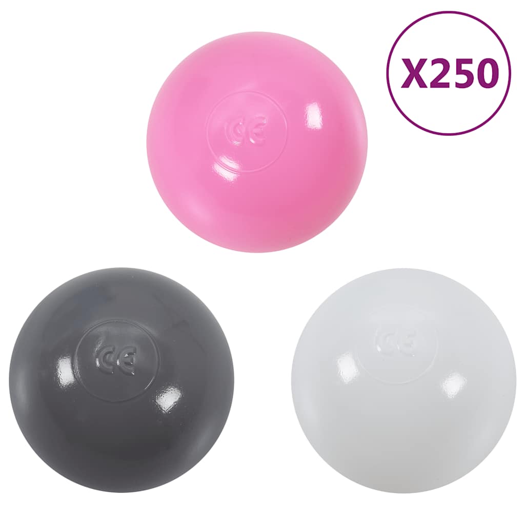 Leketunnel for barn med 250 baller grønn 175 cm polyester