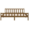 Sengeramme honningbrun heltre 200x200 cm