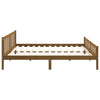 Sengeramme honningbrun heltre 200x200 cm