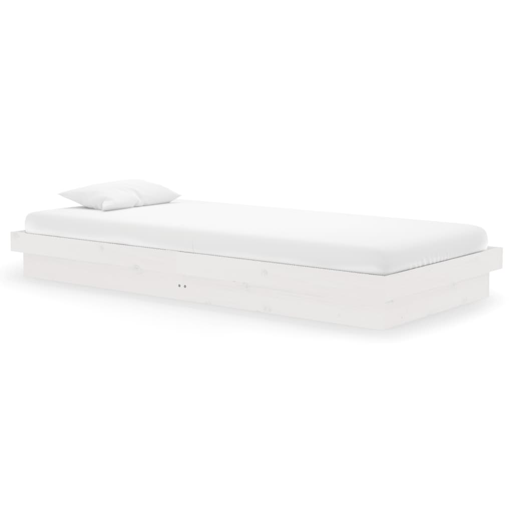 Sengeramme hvit heltre 90x200 cm