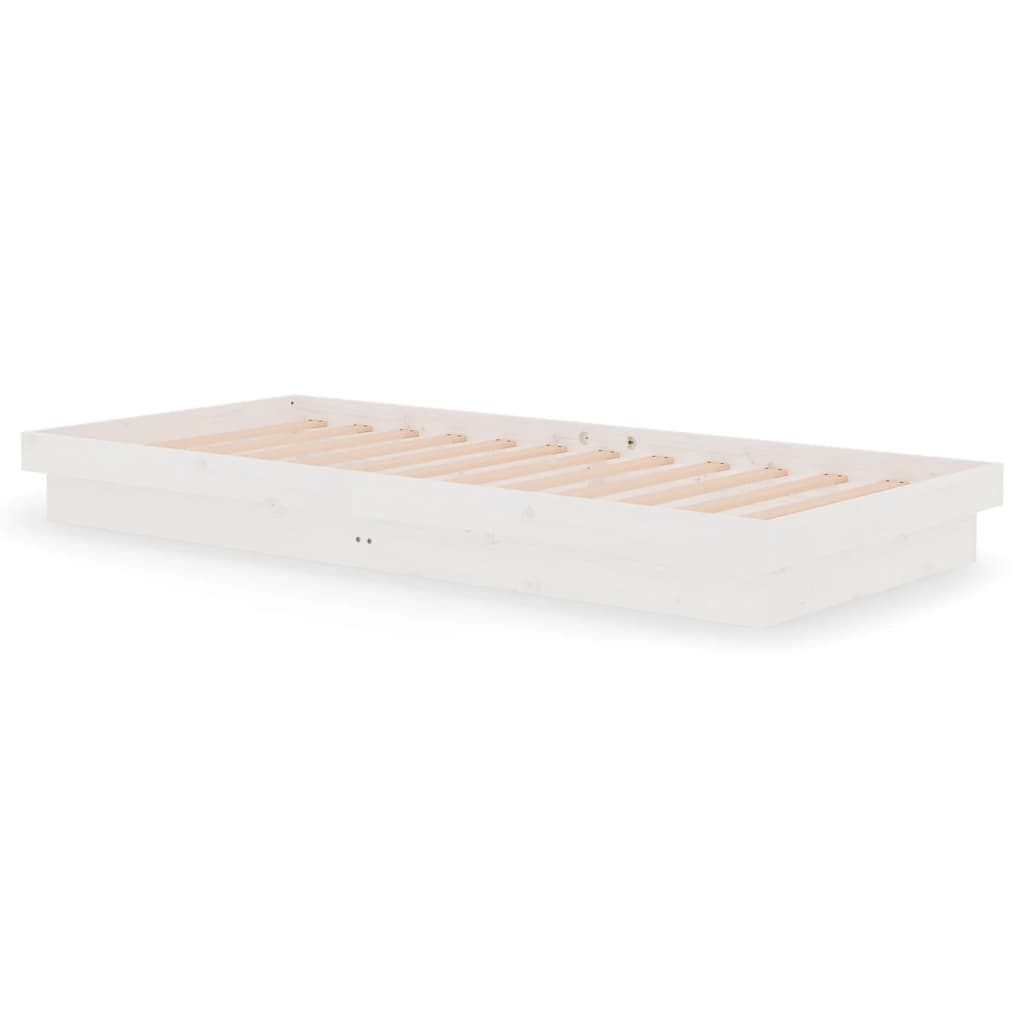 Sengeramme hvit heltre 90x200 cm