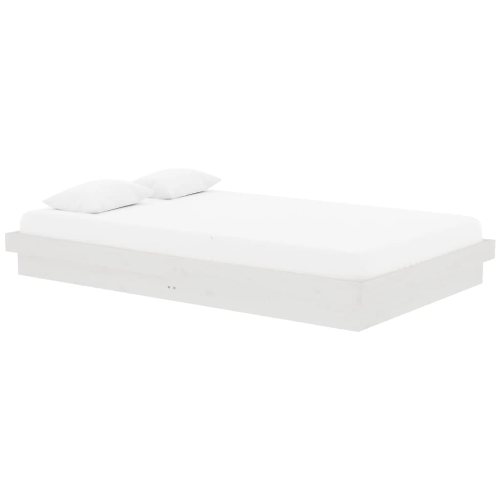 Sengeramme hvit heltre 120x200 cm