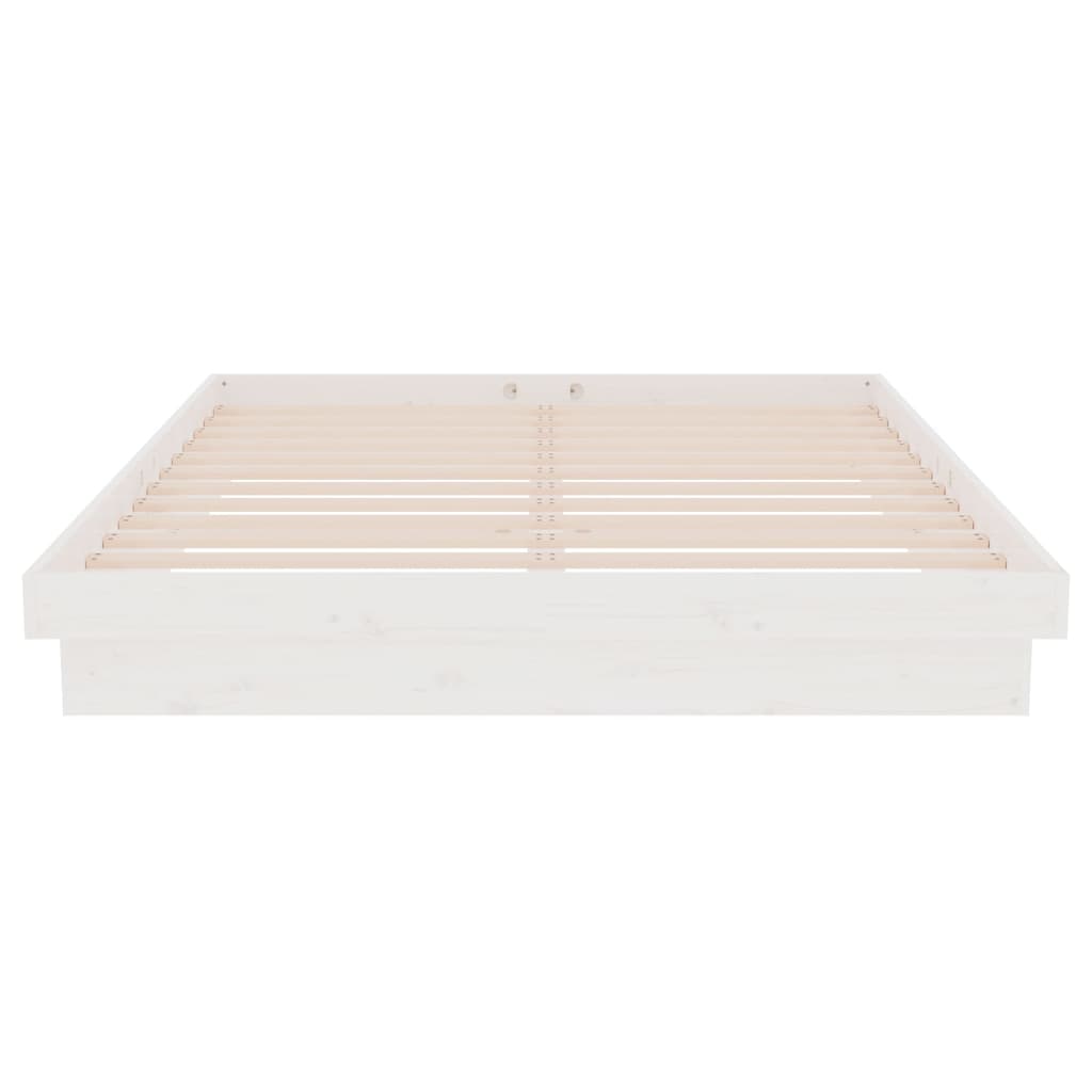 Sengeramme hvit heltre 140x200 cm