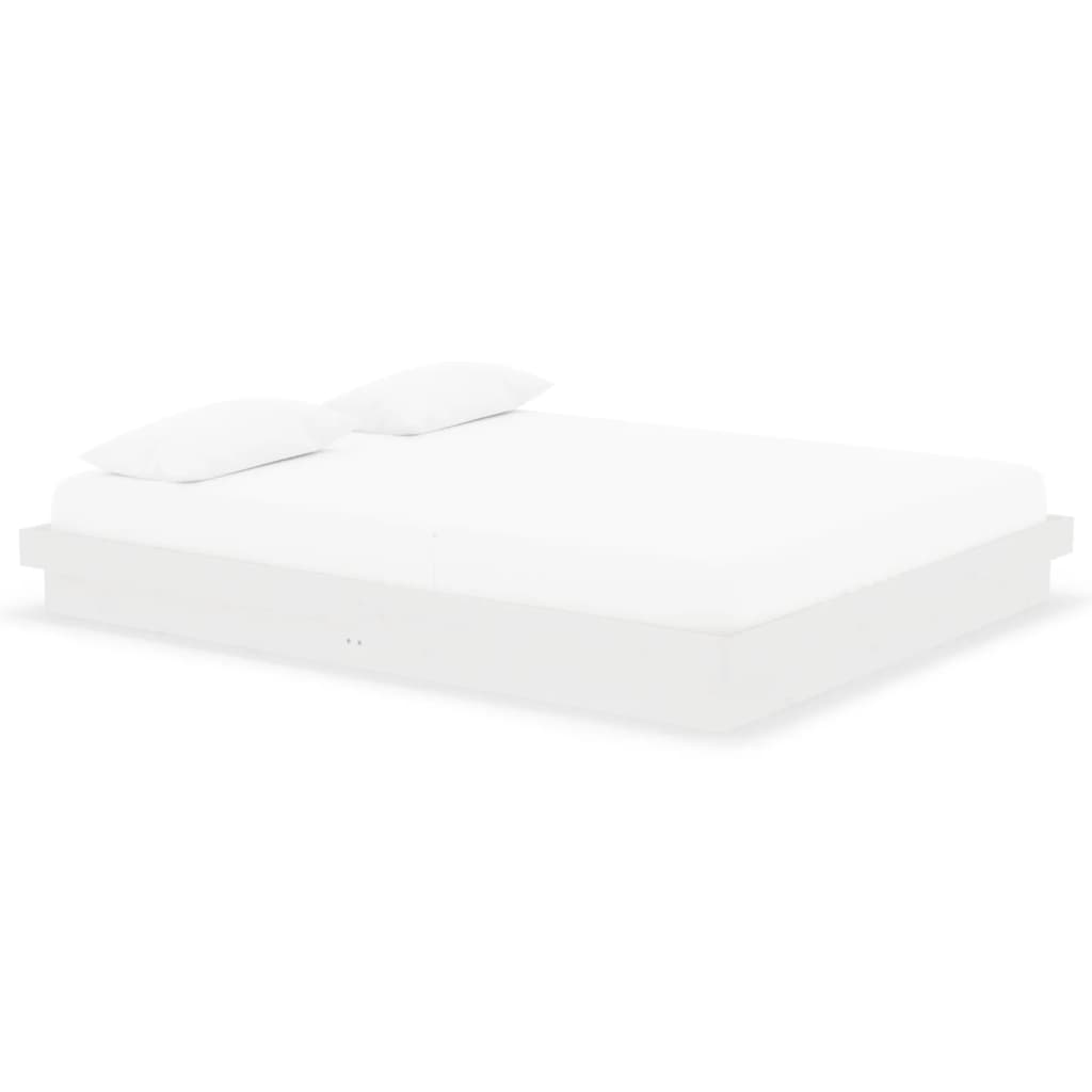 Sengeramme hvit heltre 160x200 cm