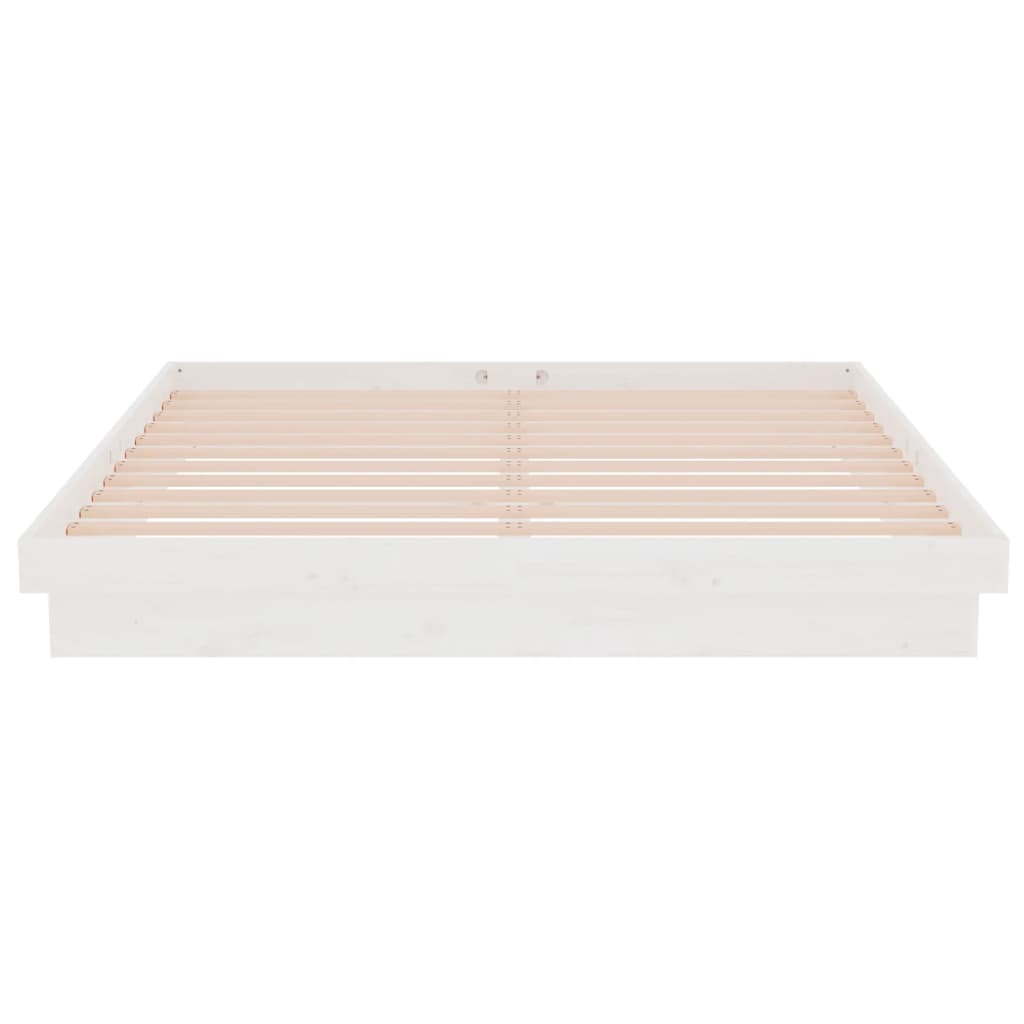 Sengeramme hvit heltre 160x200 cm