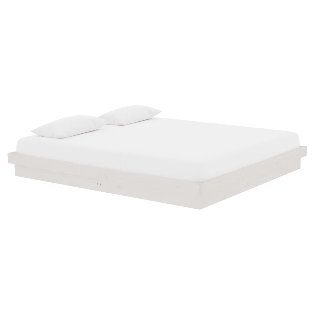 Sengeramme hvit heltre 180x200 cm Super King