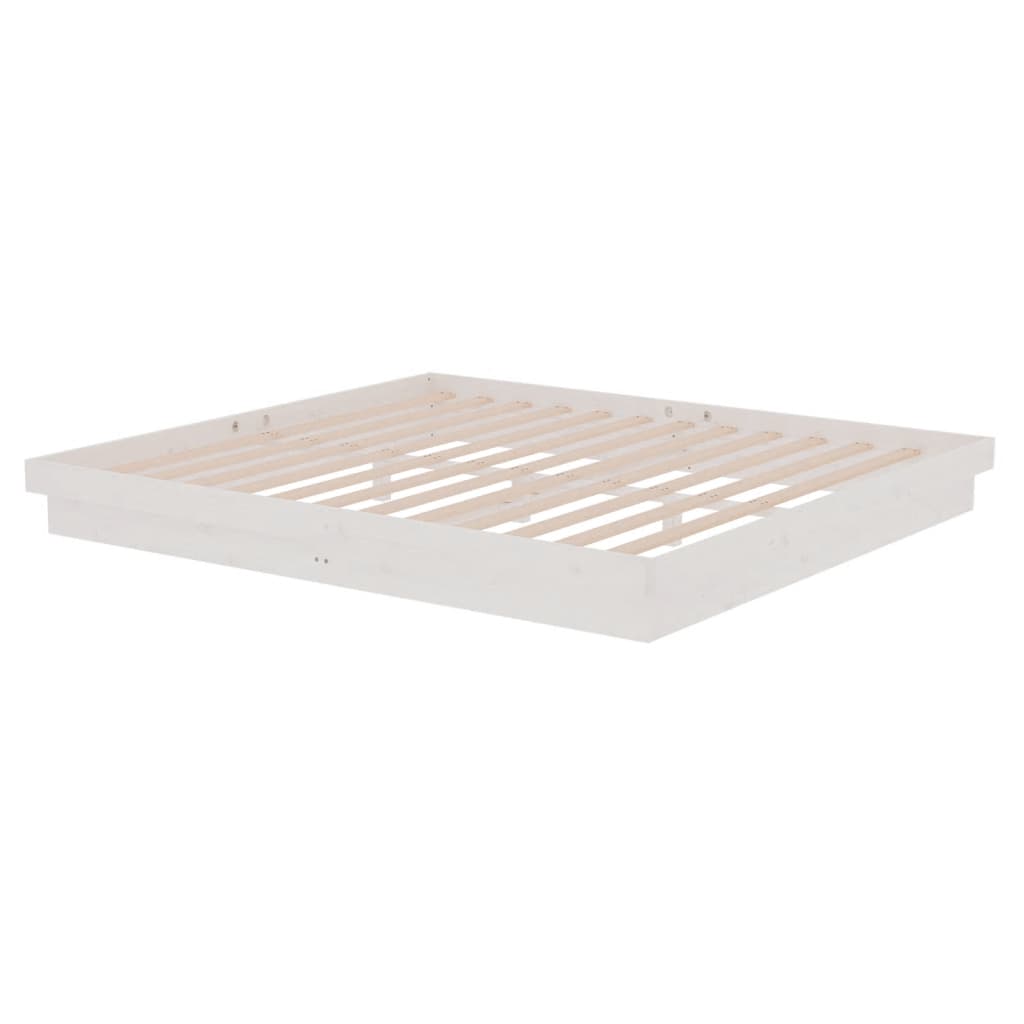 Sengeramme hvit heltre 180x200 cm Super King