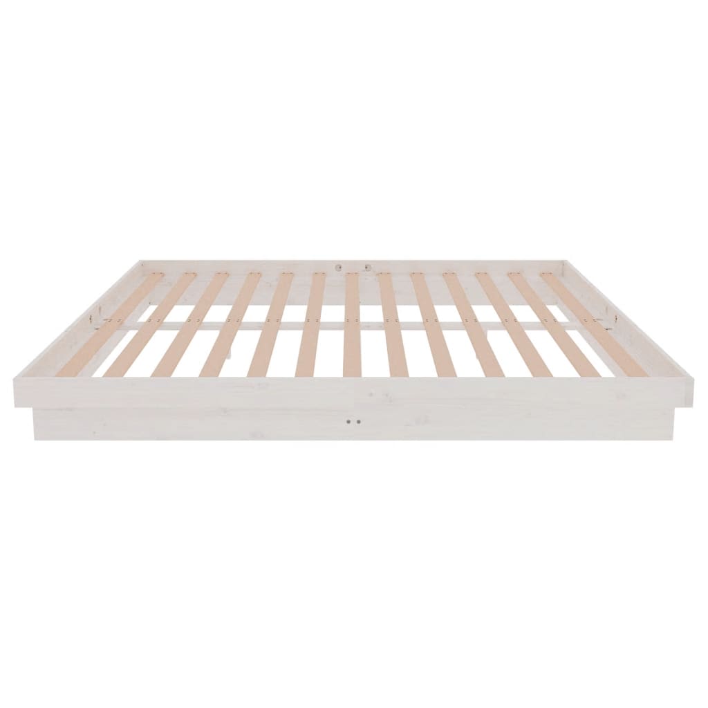 Sengeramme hvit heltre 180x200 cm Super King