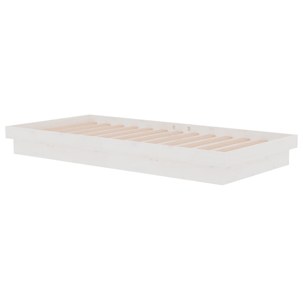Sengeramme hvit heltre 90x190 cm Single