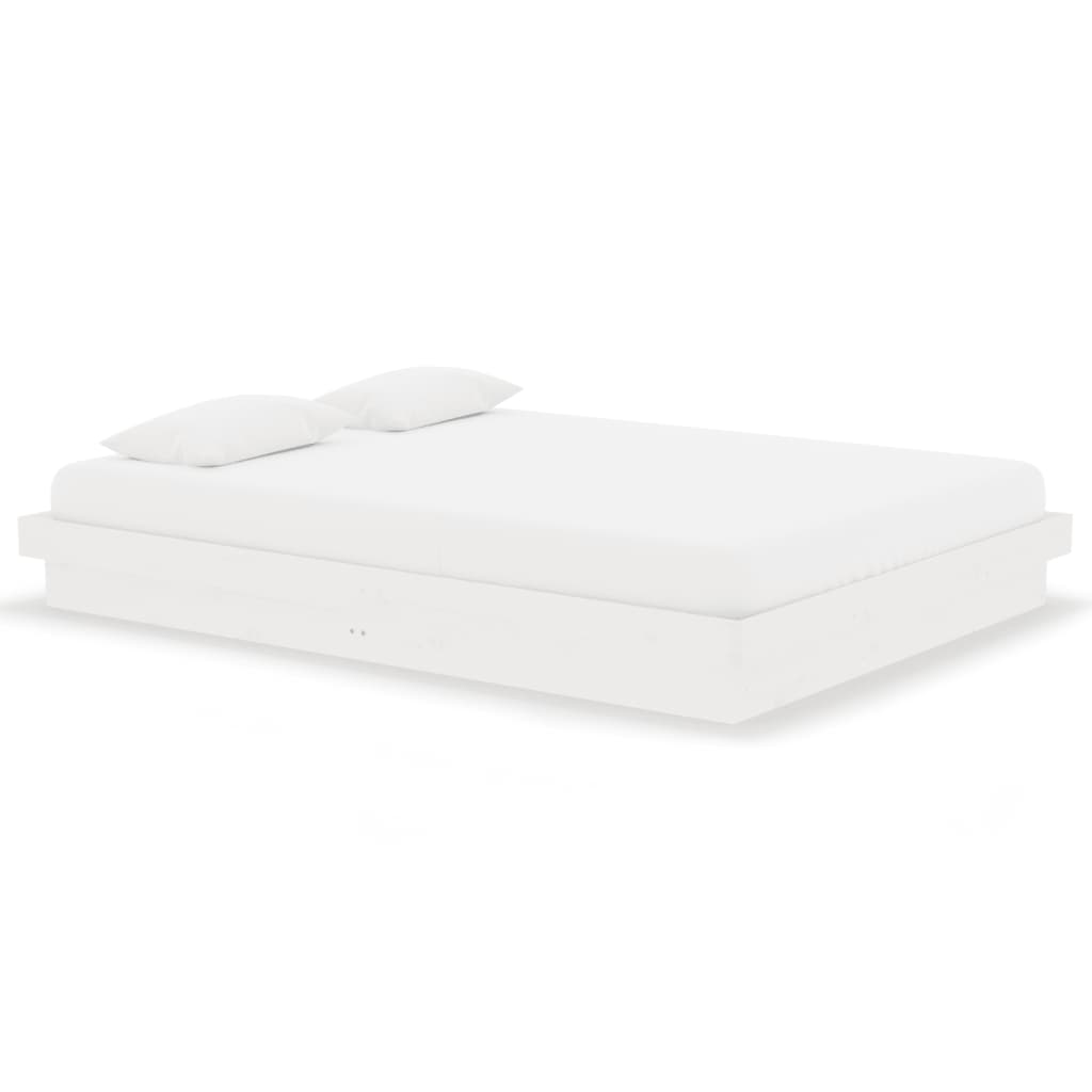 Sengeramme hvit heltre 140x190 cm