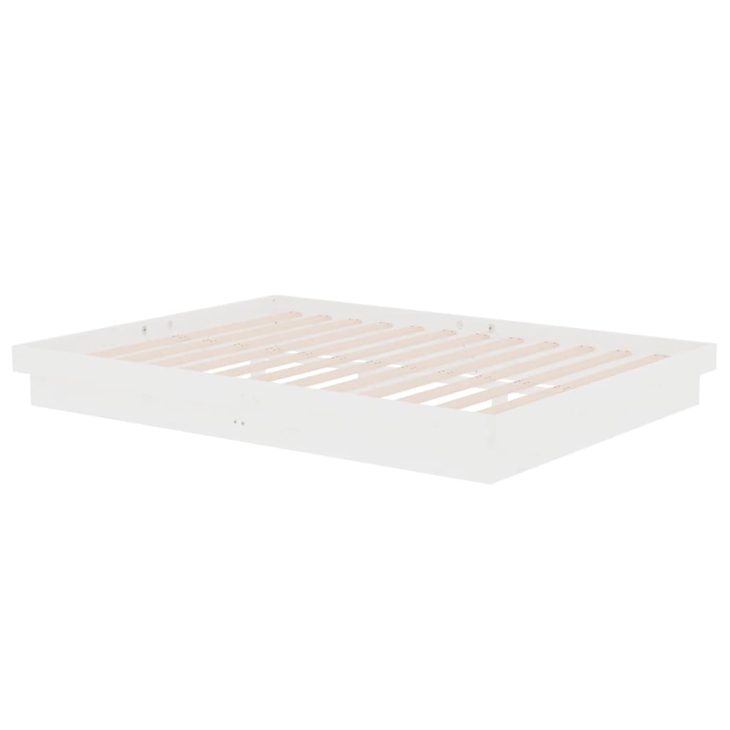 Sengeramme hvit heltre 140x190 cm