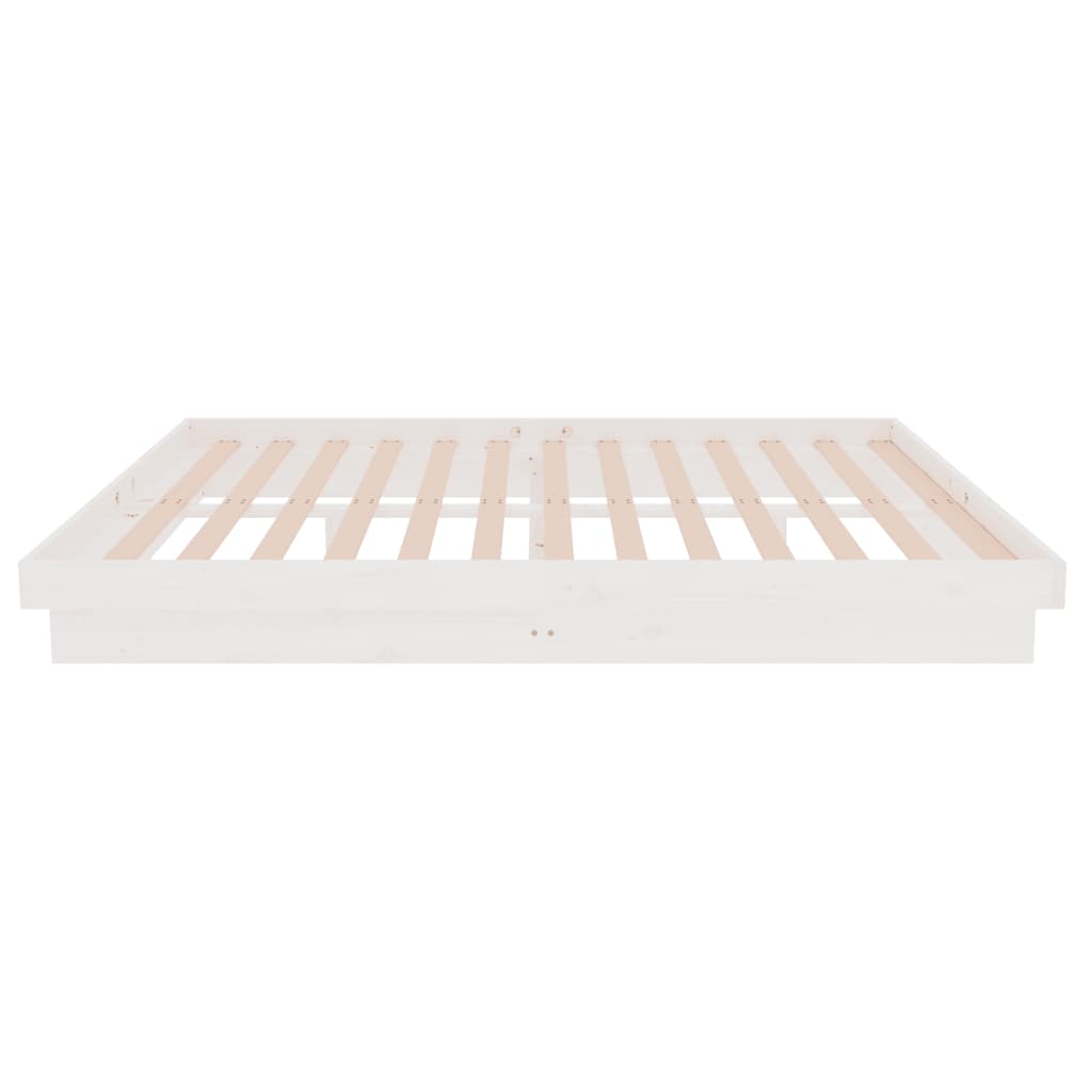 Sengeramme hvit heltre 140x190 cm