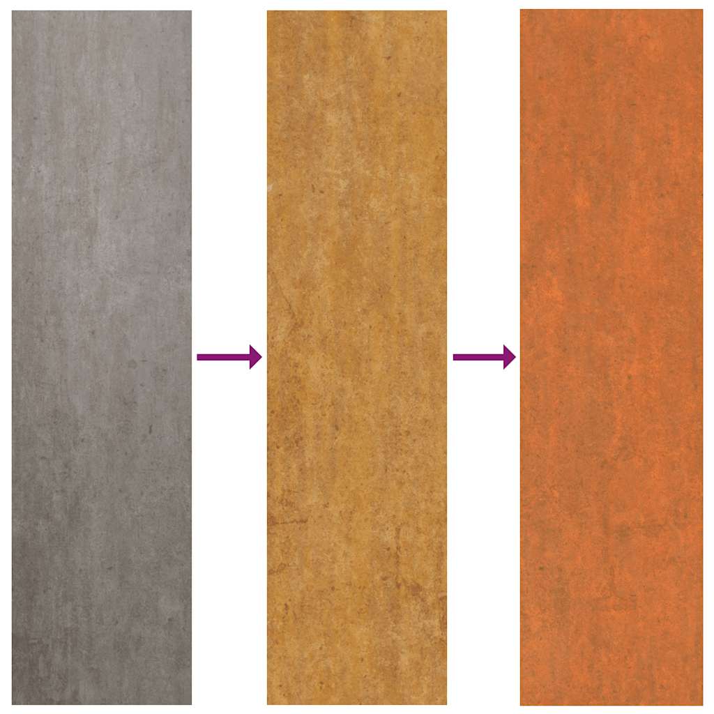 Høybed rust 240x80x77 cm cortenstål