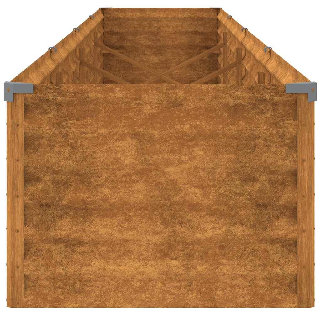 Høybed til hage 386x50x36 cm cortenstål
