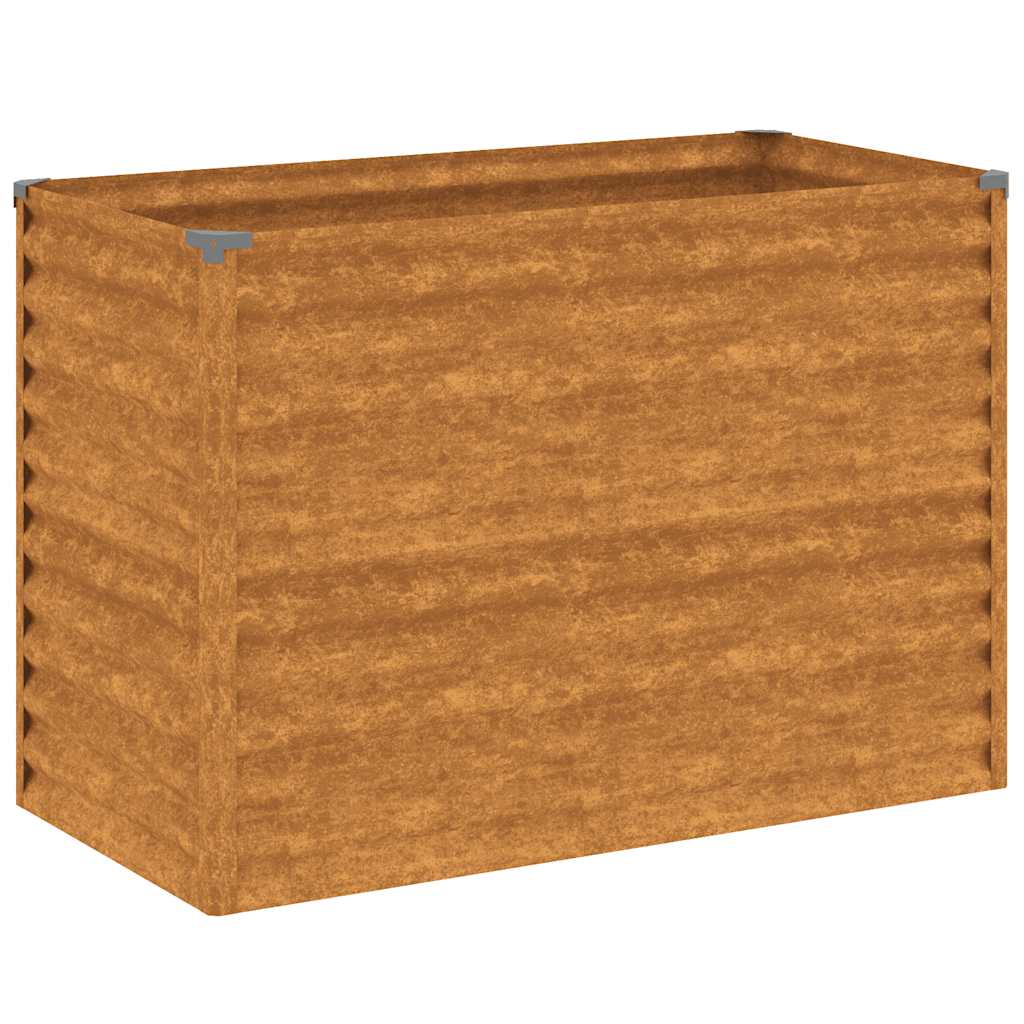Høybed til hage 100x50x69 cm cortenstål