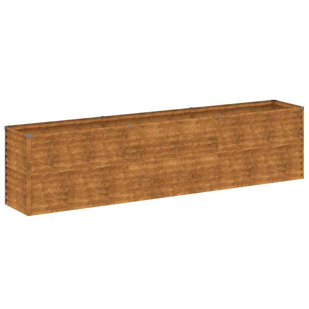 Høybed til hage 291x50x69 cm cortenstål