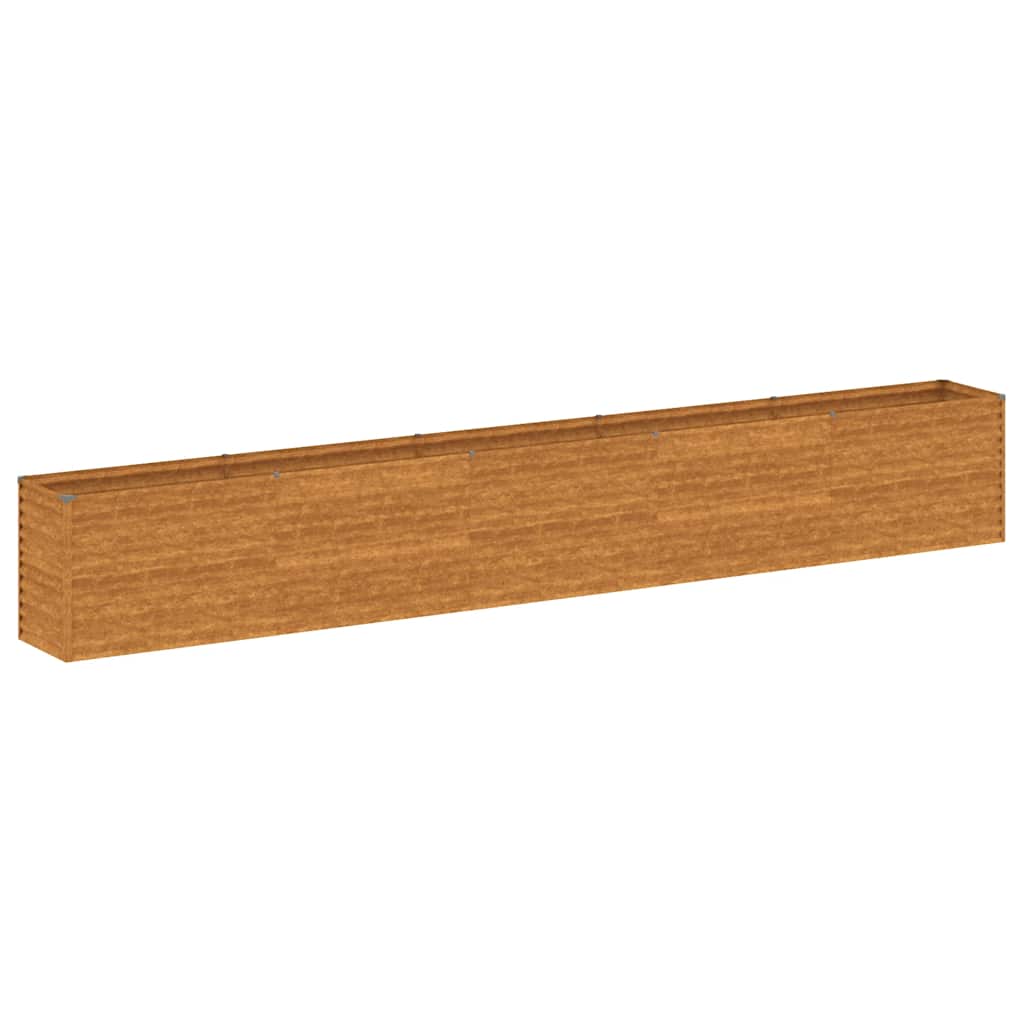 Høybed til hage 482x50x69 cm cortenstål